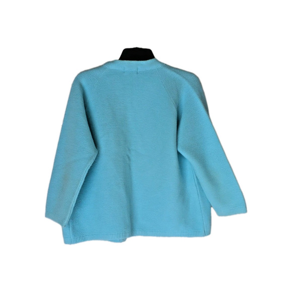 Rosalee Originals of CA Vintage Sky Blue Knit Cardigan Sweater *See Measurements - Picture 4 of 5